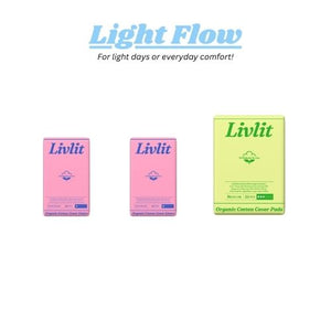 (NEW) Light Flow Set _Liner 40p 2 pack & Regular 36p 1 pack